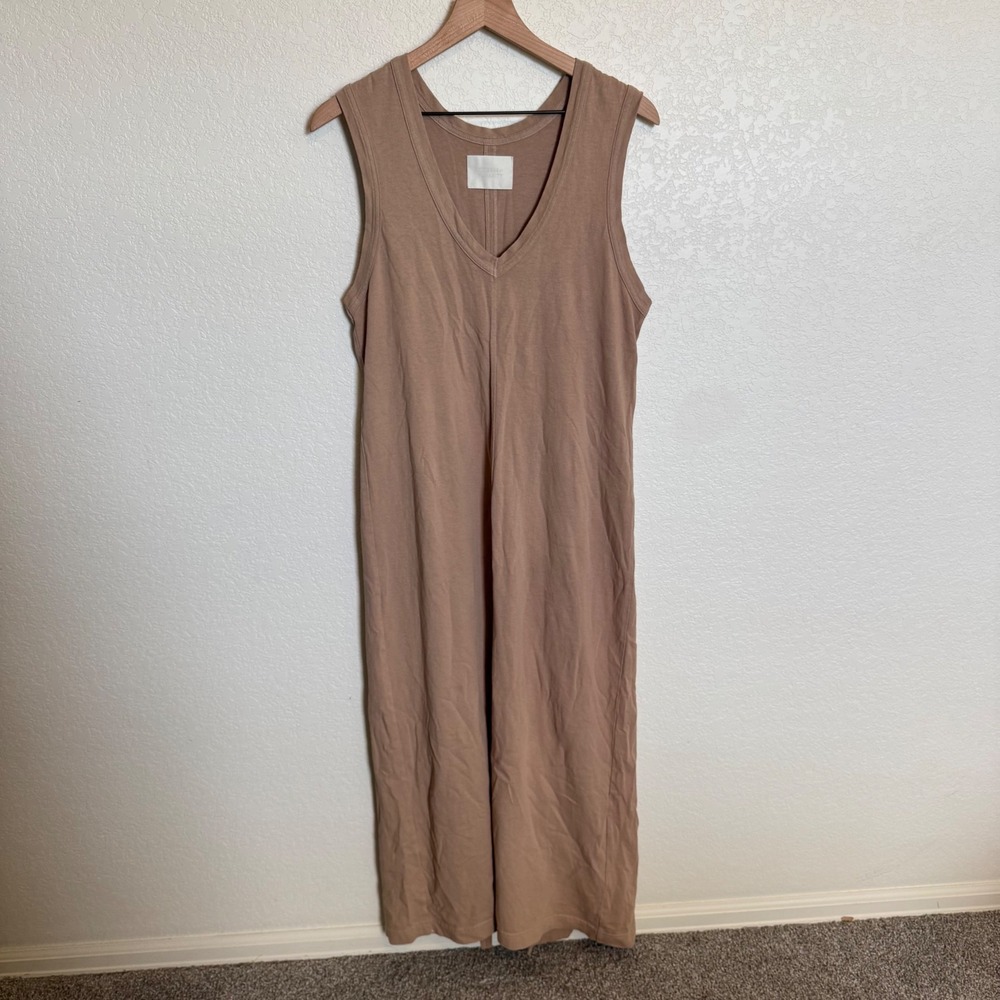 Minimalist Citizens of Humanity Tank Maxi Dress Small Tan Brown